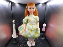 20.5 INCH CANADIAN D&C 1960 DOLL CALLED GIGI ARTIST,  RED HAIR, GREEN EYES, CHUNKY BODY